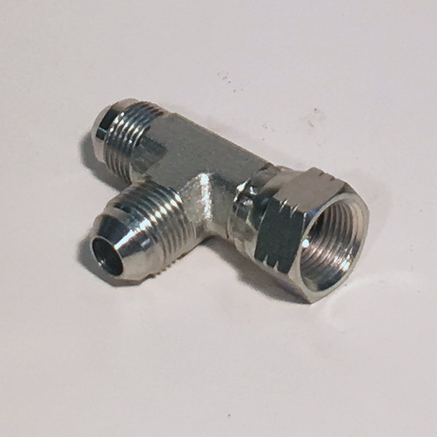 T-L Koppeling instelbaar male jic/male jic/ female jic wartel (Koppelingsmaat 1: 9/16'', Koppelingsmaat 2: 9/16'')