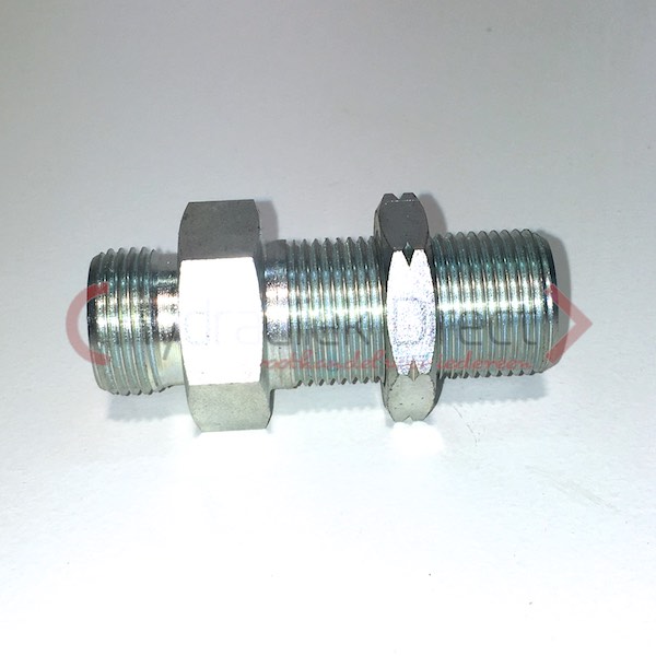 Rechte schotkoppeling BSPP met contramoer (Koppelingsmaat 1: 1 1/4'', Koppelingsmaat 2: 1 1/4'')