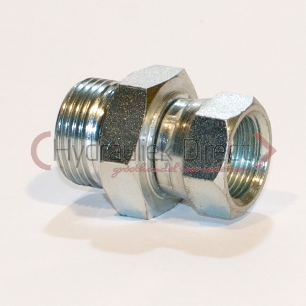 Rechte Reduceer Koppeling male BSP/female wartel BSP 60° ( 1/2  ''  3/4 '' )